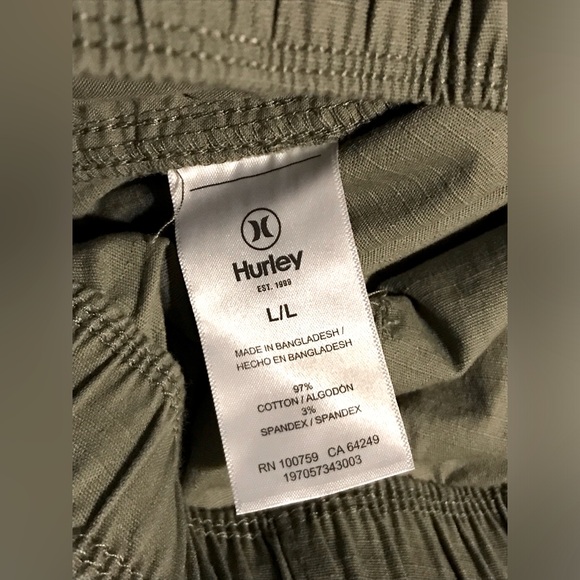 NWT Hurley- Mens Cargo Jogger Pants - Picture 8 of 9